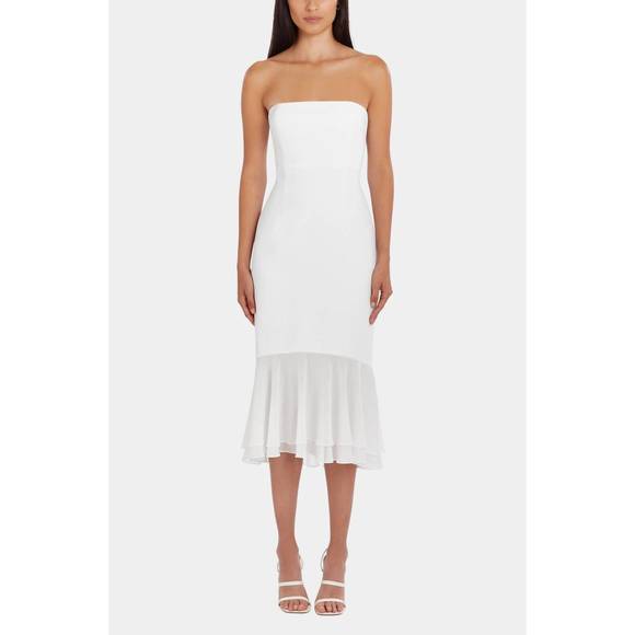 NEW AMANDA UPRICHARD jackie dress in ivory